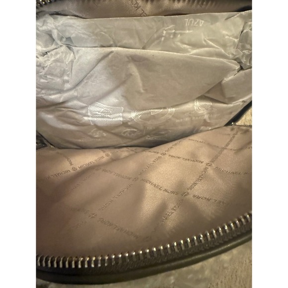 Michael Kors Rhea Medium Backpack Olive Green Suede NWT New with Tags - Picture 8 of 11